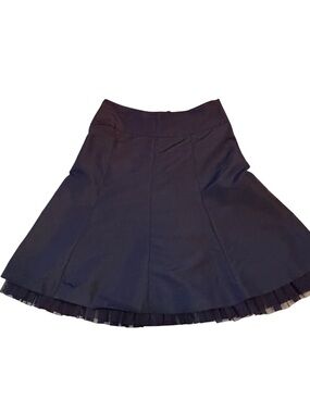 Classic MEXX Black A-Line Skirt with Tulle Hem